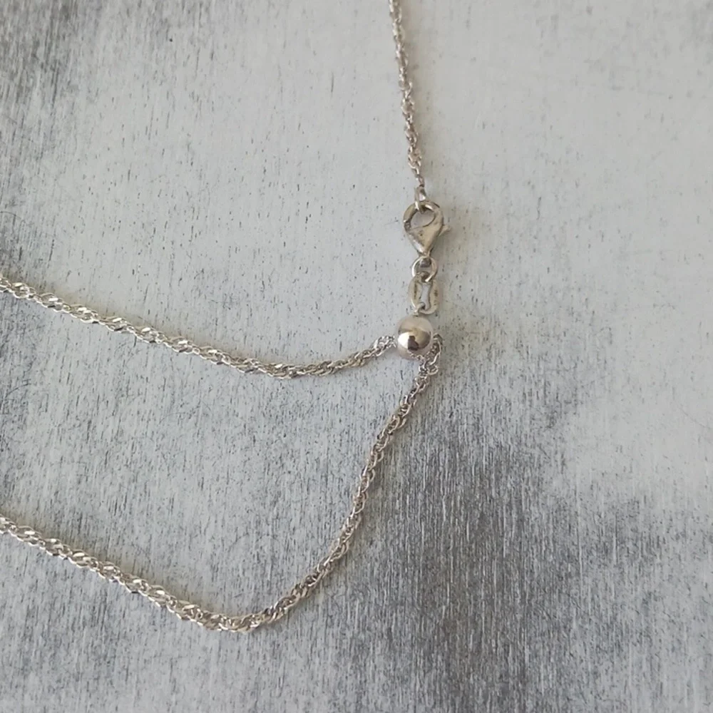 Mia Fiore Dyadema Sterling Silver 925 Twisted Adjust Necklace Up to 24